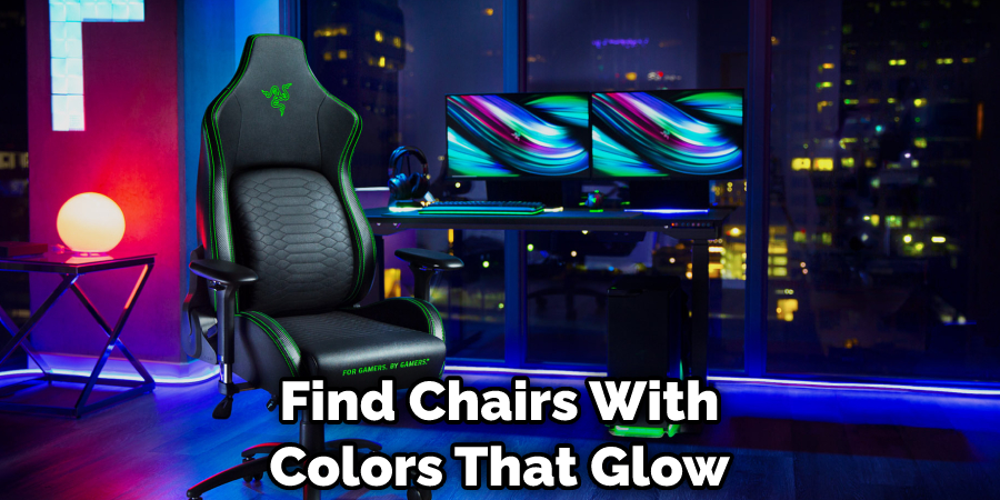 Find Chairs With Colors That Glow