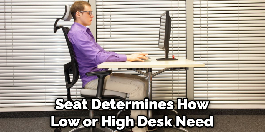 Seat Determines How Low or High Desk Need