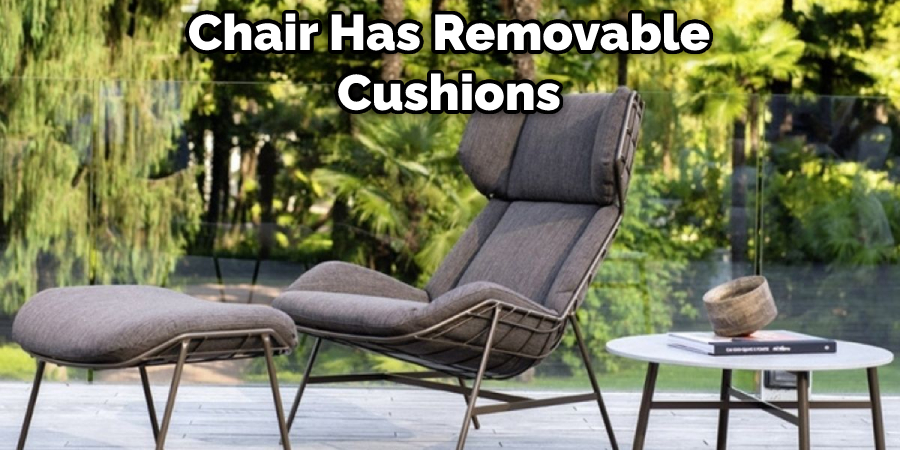 Chair Has Removable Cushions