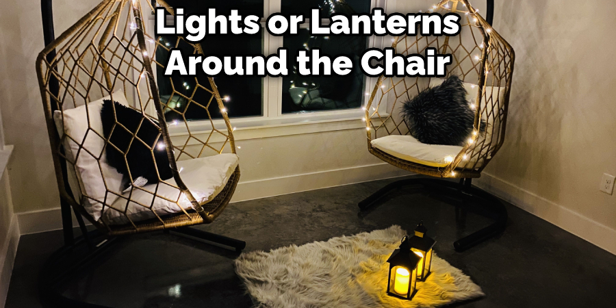 Lights or Lanterns Around the Chair