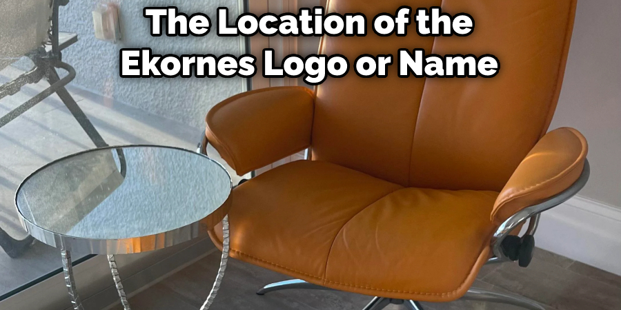 The Location of the Ekornes Logo or Name