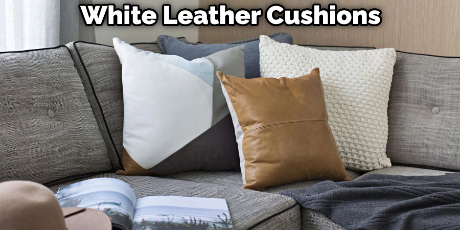 White Leather Cushions