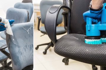 how to clean fabric office chair