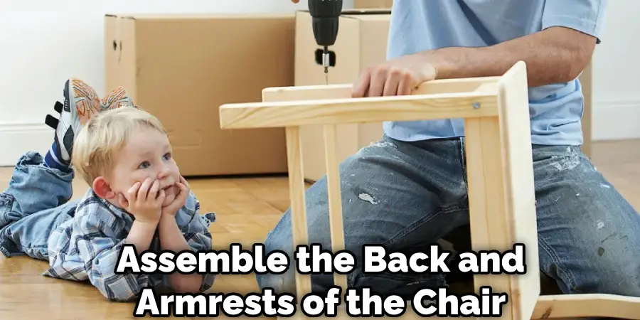 Assemble the Back and Armrests of the Chair