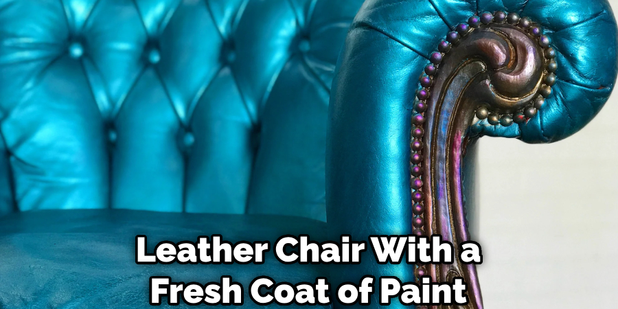 Leather Chair With a Fresh Coat of Paint