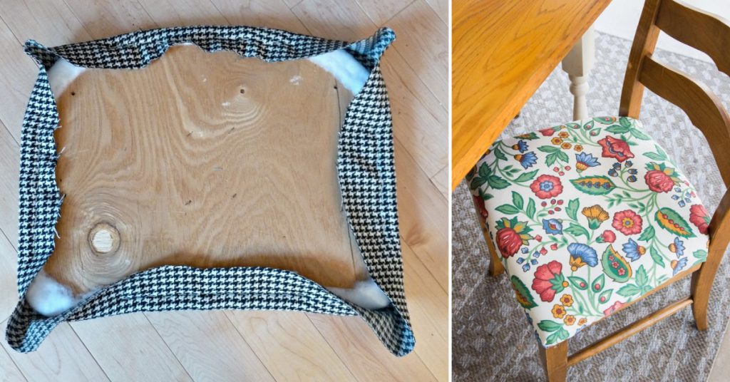 How to Reupholster a Chair Seat With Rounded Corners