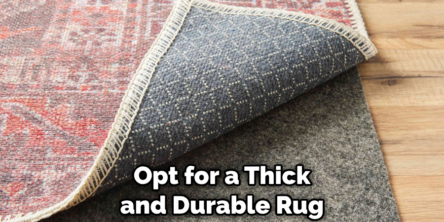 Opt for a Thick and Durable Rug or Mat