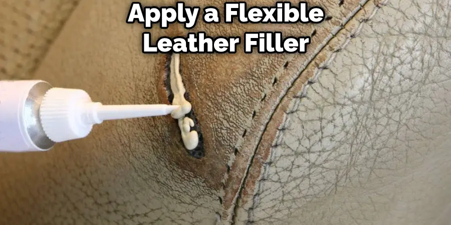 Apply a Flexible Leather Filler