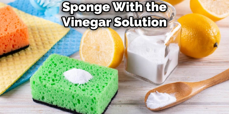 Sponge With the Vinegar Solution