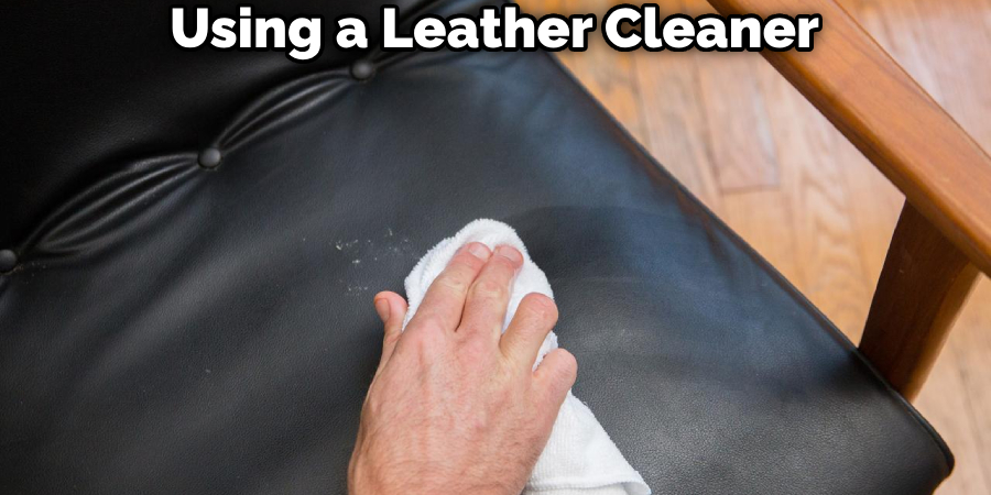 Using a Leather Cleaner