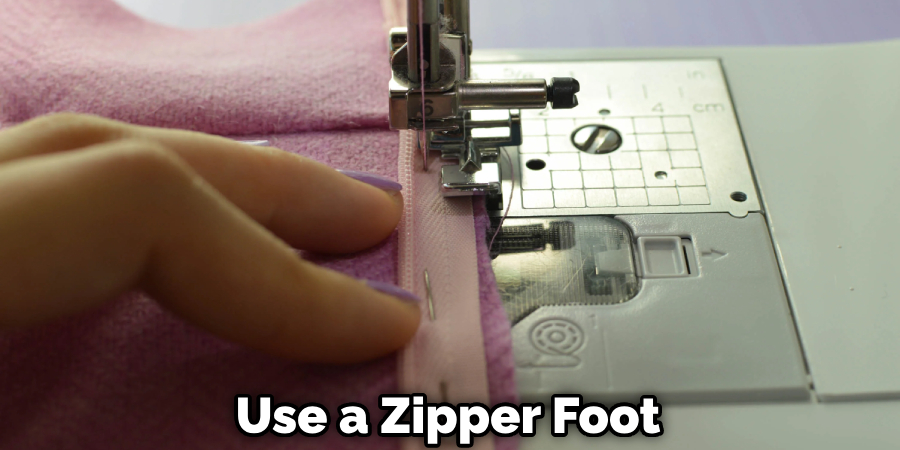 Use a Zipper Foot